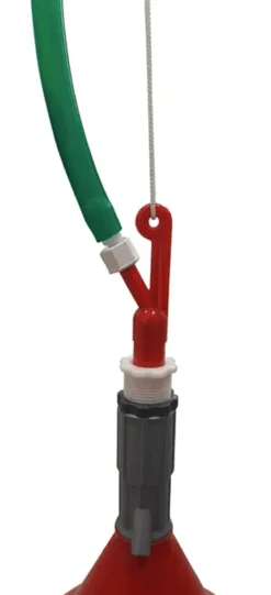 Abreuvoir poule automatique à cloche avec petite gouttière et contrepoids - River Systems