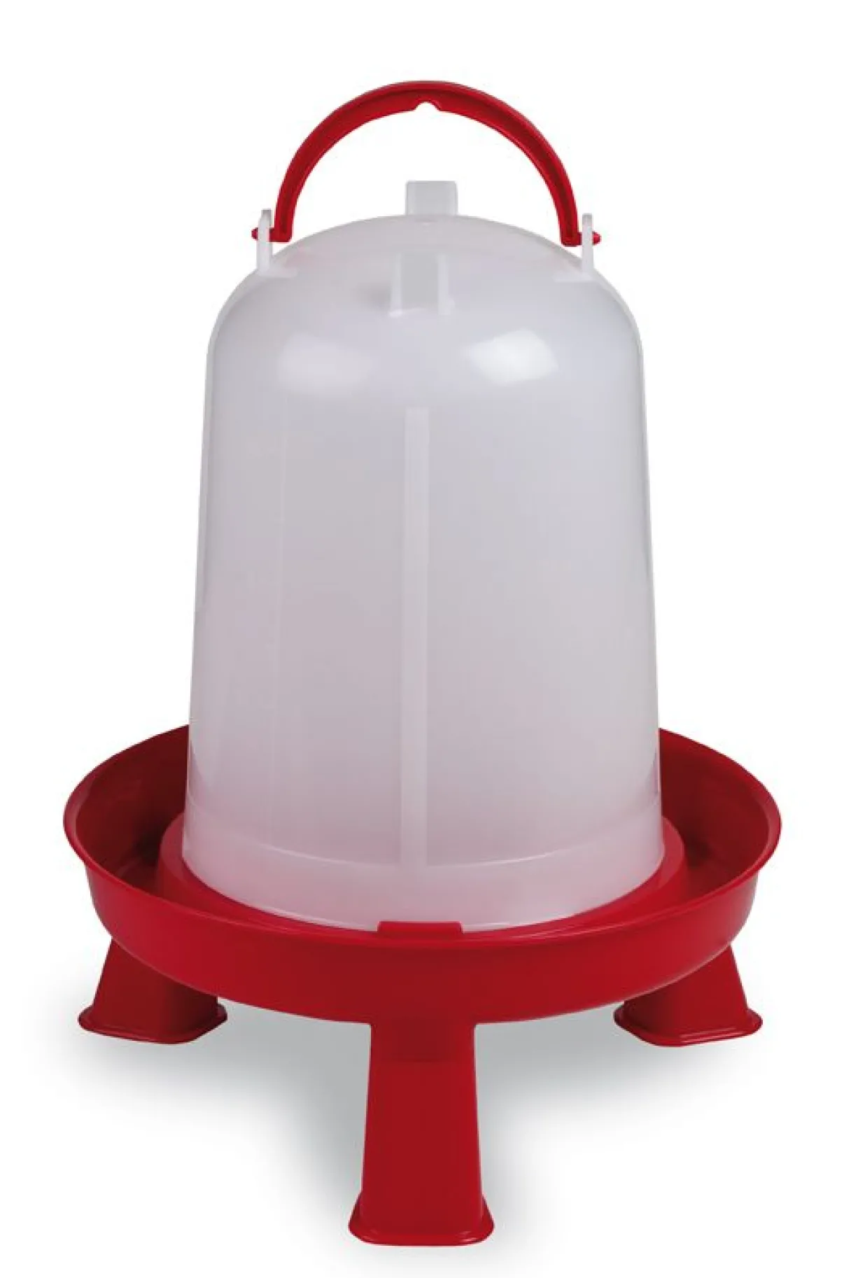 Abreuvoir poule en plastique Eco 5L avec pieds rouge - Gaun