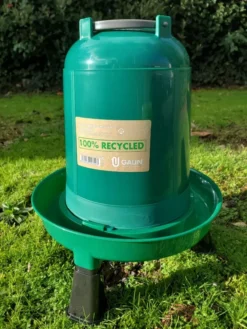 Abreuvoir poule en plastique recyclé Eco 3L avec pieds