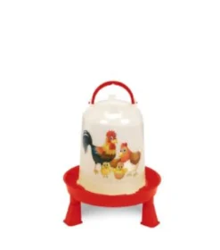 Abreuvoir poule en plastique Eco 3L Happy Range avec pieds - Gaun
