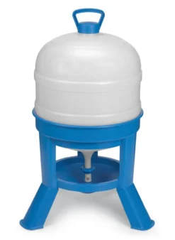 Abreuvoir poule plastique à siphon avec pieds 30L - Gaun