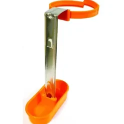 Abreuvoir sabot porte-bouteille lapin et volailles orange x 2 - Plume & Compagnie