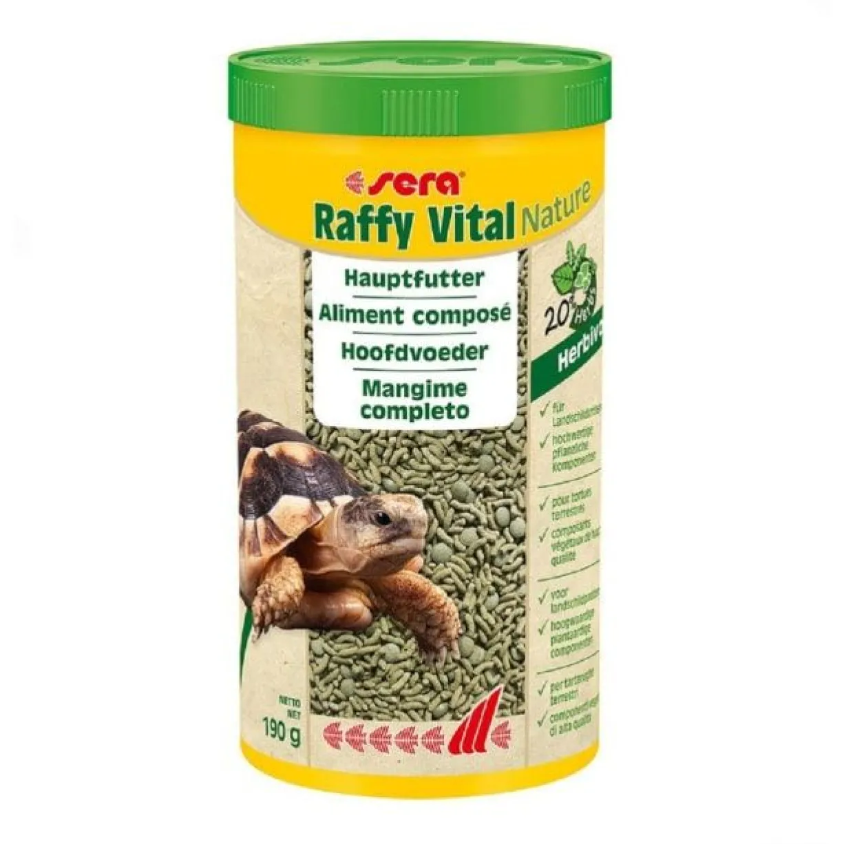 Aliment complet pour tortues terrestres adultes Tortoise Adult Vital Mix 1L - Sera