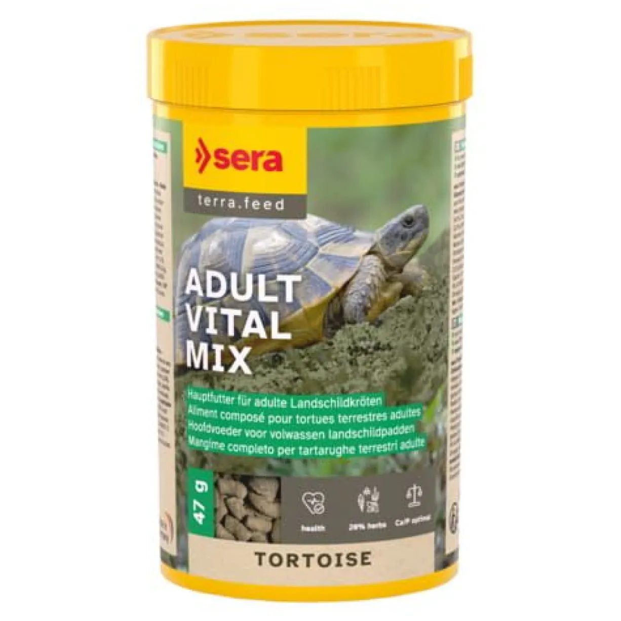 Aliment complet pour tortues terrestres adultes Tortoise Adult Vital Mix 250ML - Sera