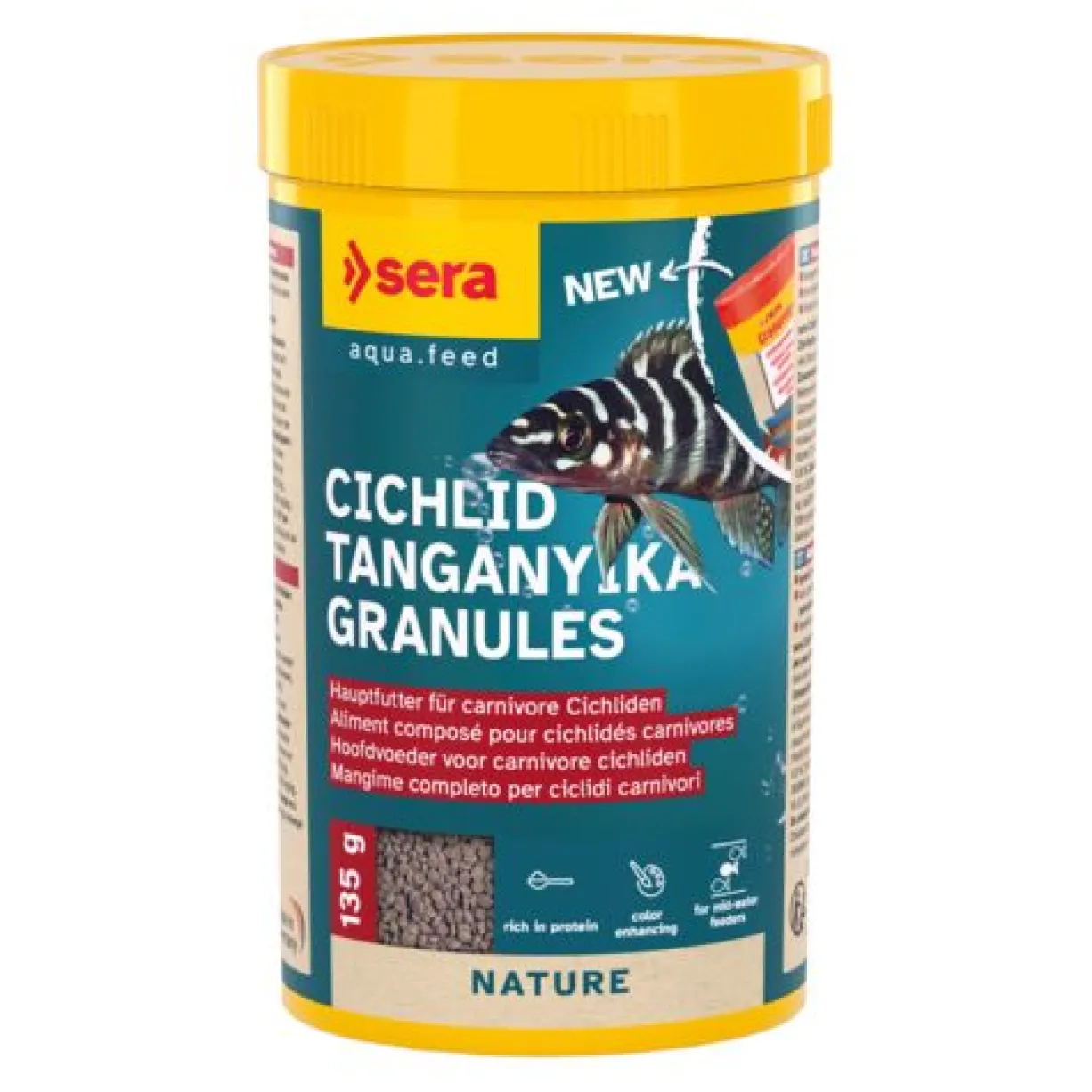 Aliment pour poissons Cichlid Tanganyika Granules 250ML - Sera