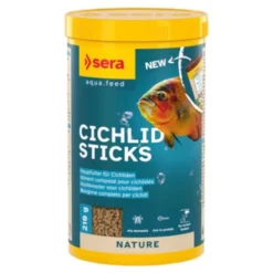 Aliment pour poissons cichlidés Cichlids Sticks Nature 1L - Sera