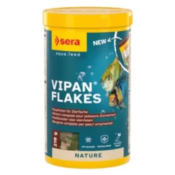 Aliment pour poissons de surface flocons Vipan Flakes Nature 1L - Sera
