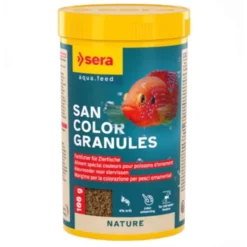 Aliment pour poissons d’ornement granulés San Color Granulés 250ML - Sera