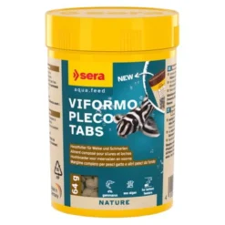 Aliment pour silures et loches Viformo Pleco Tabs Nature 64g - Sera