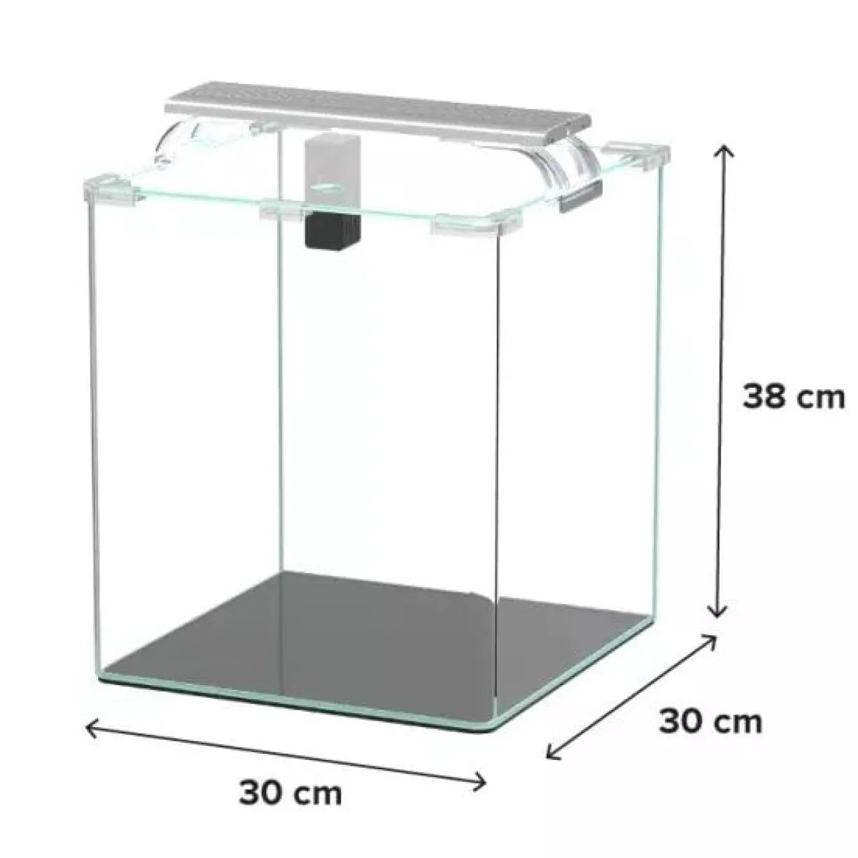 Aquarium poisson Kubus Curve 30L Essential avec Bio Filter et LED - Aquatlantis