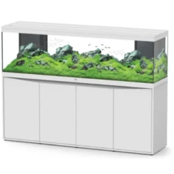 Aquarium poisson Splendid 200 blanc LED 2.0 et BioBox avec meuble - Aquatlantis