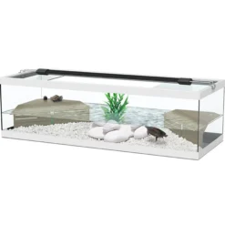 Aquarium tortue Aqua Tortum 100 blanc - Aquatlantis