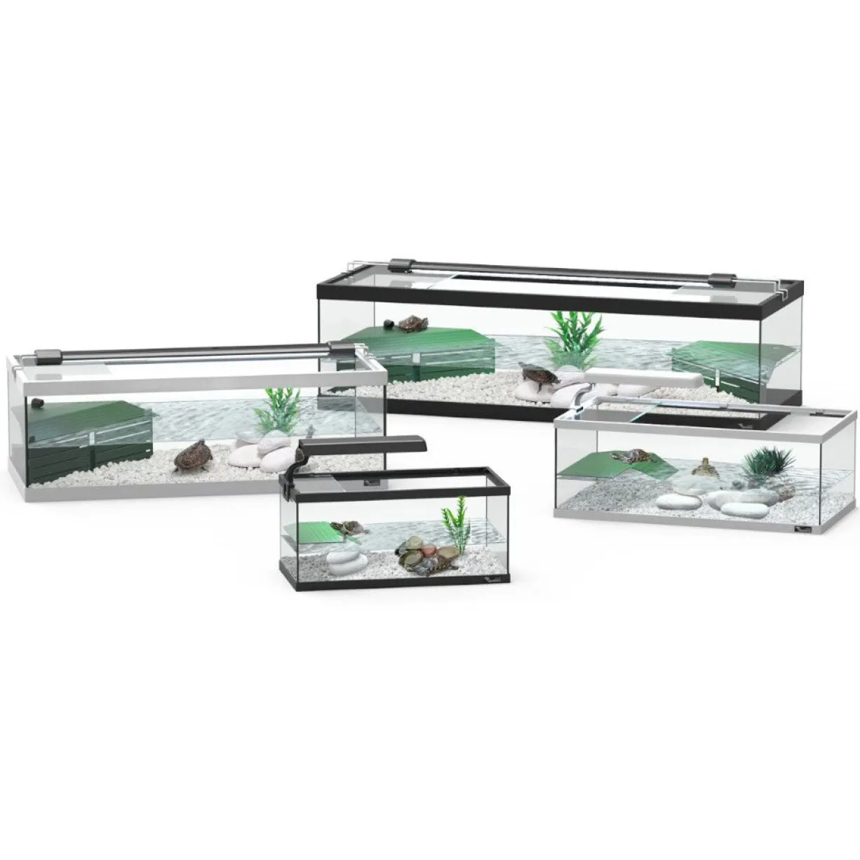 Aquarium tortue Aqua Tortum 100 blanc - Aquatlantis