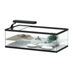 Aquarium tortue Aqua Tortum 55 noir sans filtre - Aquatlantis