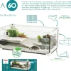 Aquarium tortue Karapas Aqua 60 Pro noir - Zolux