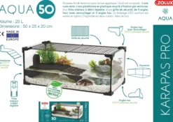Aquarium tortue Karapas Aqua 50 Pro blanc - Zolux