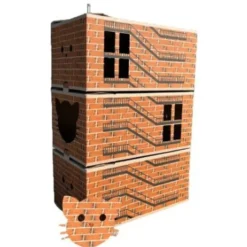 Arbre à chat en carton triplex New-Yorkais 60x39x89cm - WasaByCat