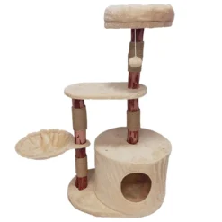 Arbre à chat Nuno Natural Wood beige - Duvoplus