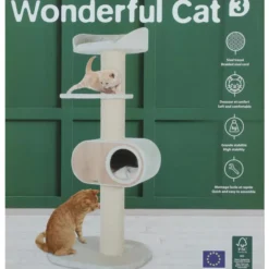 Arbre à chat sisal et fourrure Wonderful Cat 3 beige - Zolux