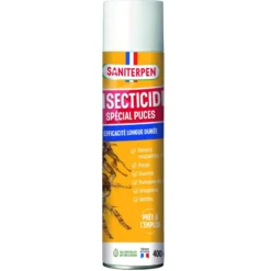 Aérosol insecticide Spécial Puces chien et chat 400ML - Saniterpen