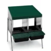 Batterie de pondoirs pour poule 2 compartiments fond plastique - Gaun