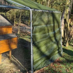 Bâche Deluxe universelle 2 x 1,70 m pour côté de parc grillagé poule verte
