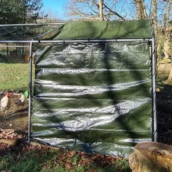 Bâche Deluxe universelle 2 x 1,70 m pour côté de parc grillagé poule verte
