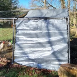 Bâche Deluxe universelle 2 x 1,70 m pour côté de parc grillagé poule blanche