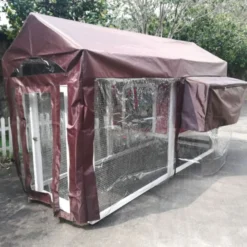Bâche de protection pluie et vent pour poulailler Deluxe
