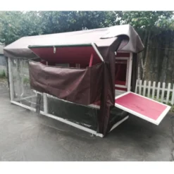 Bâche de protection pluie et vent pour poulailler Deluxe
