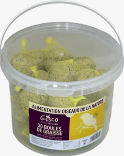 Boule de graisse pour Oiseaux seau de 30 boules