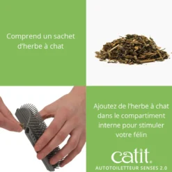 Brosse Auto Toiletteuse pour Chat Catit Senses 2.0