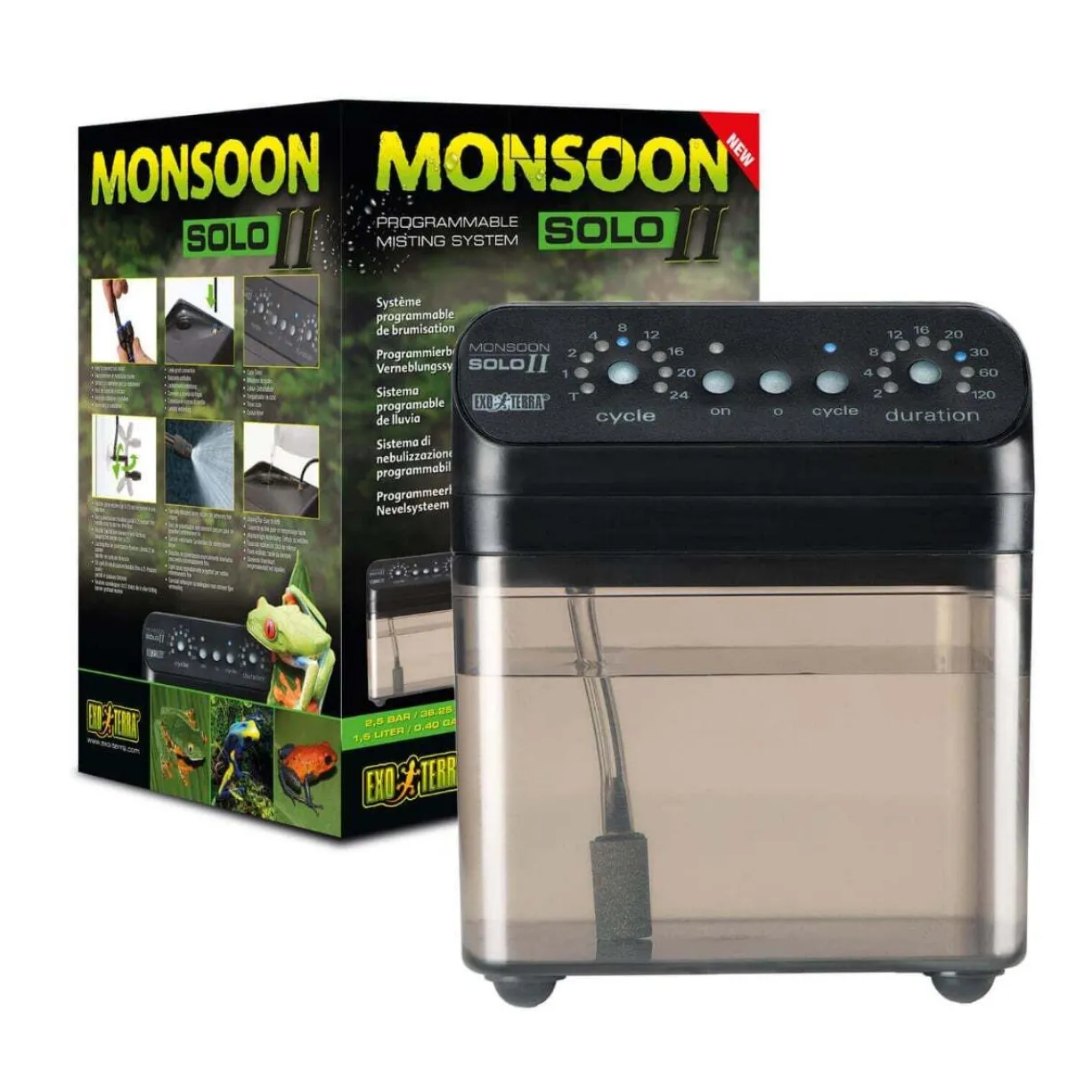Brumisateur pour terrarium programmable Monsoon Solo II 1,5L - Exo Terra