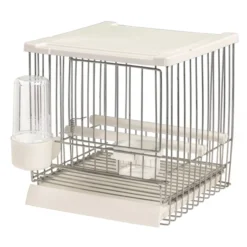 Cage de nurserie et bain grillagé pliable oiseaux avec porte Flexy+ - 2GR