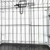 Cage de transport chien pliable en métal avec poignée L90 x 60 x 67 cm