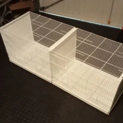 Cage d'élevage 120 cm BORMIO blanche pour oiseaux - 2GR