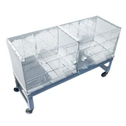 Cage d’élevage oiseaux 120 cm Cortina blanche avec chariot - 2GR