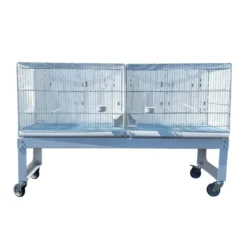 Cage d’élevage oiseaux 120 cm Sestriere métal avec chariot - 2GR
