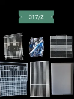 Cage d’élevage oiseaux pliable et démontable 58 cm grille zinguée - 2GR