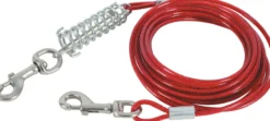 Câble de sécurité pour chien avec ressort anti traction 9m - Zolux