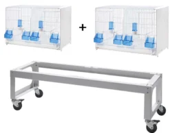 Chariot pour cages d’élevage oiseaux 58 cm 119x33x36 - 2GR