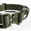 Collier chien avec poignée Lighter Combat Collar 4cm kaki taille S - BullyBillows