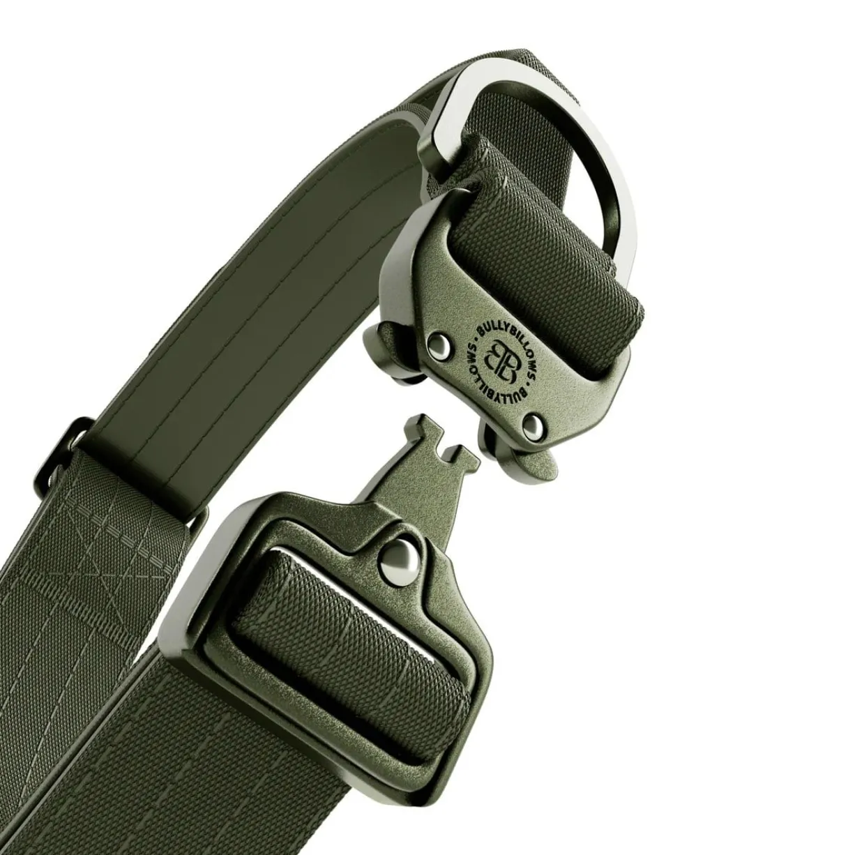 Collier chien avec poignée Lighter Combat Collar 4cm kaki taille S - BullyBillows