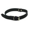 Collier Mexica noir 18 mm, 34 - 42 cm riveté