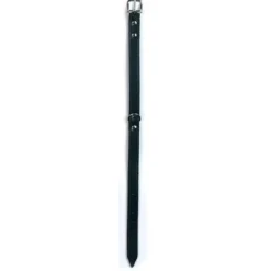 Collier Mexica noir 18 mm, 34 - 42 cm riveté