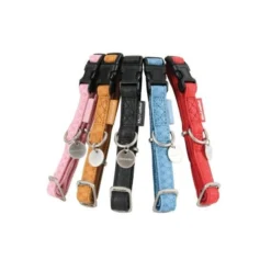 Collier réglable Mac Leather 25mm - Rose