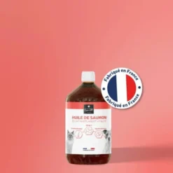 Complément alimentaire chien et chat Huile de saumon 500ML - Les recettes de Daniel