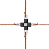 Connecteur croisé pour fil Litzclip, 3 mm, inox
