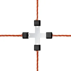 Connecteur croisé pour fil Litzclip, 3 mm, inox