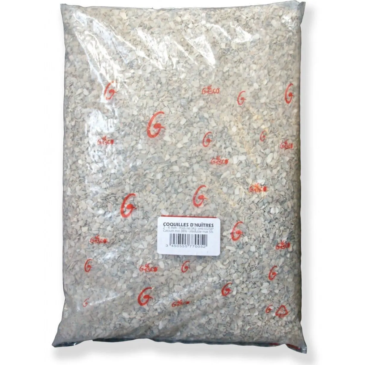 Coquilles d’huîtres poule 5kg - Gasco